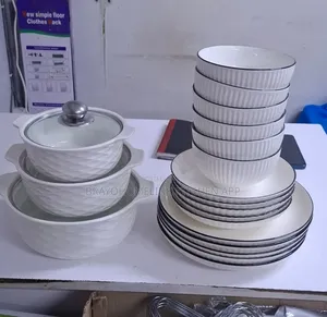 18 Pieces Dinnerset Plus 3 Serving Bowls