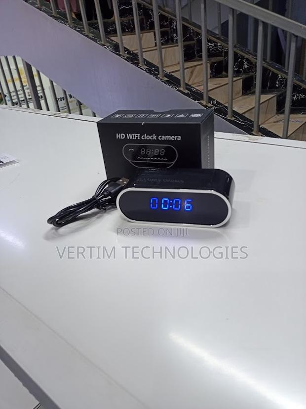 Wifi Security Camera Clock (1080p) Digital Clock Camera