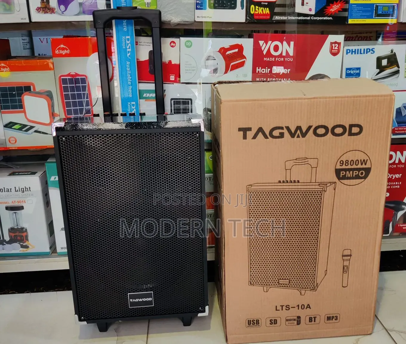 Tagwood 10′′ Portable Pa Trolley Speaker System