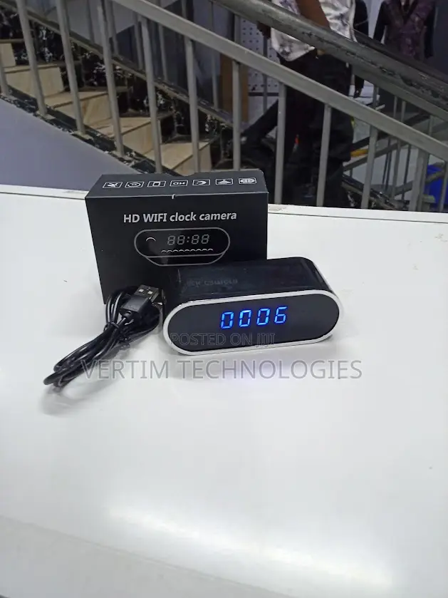 Nanny Camera Digital Table Clock Wifi Camera