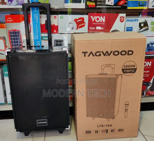 Tagwood 10′′ Trolley Speaker With Wireless Microphone