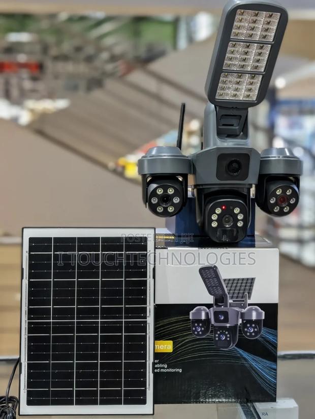3 Lense Solar Street Light Camera 6mp