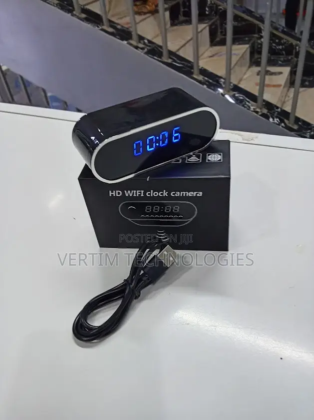 Digital Clock With Hidden Camera - Smart Home Security