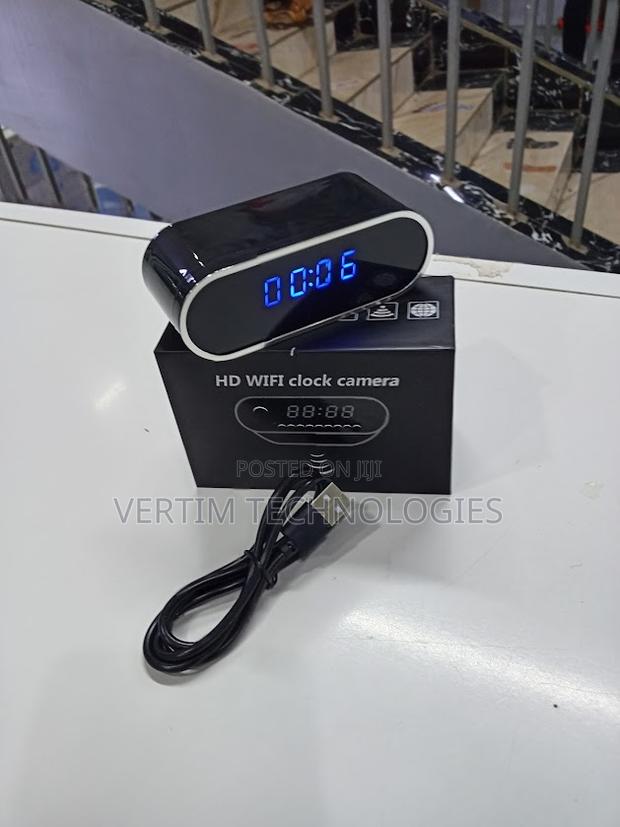 Digital Clock With Hidden Camera - Smart Home Security