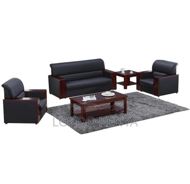 Sofas; Imported 5 Seater Mahogany Armrests Executive Sofas - thumbnail 2