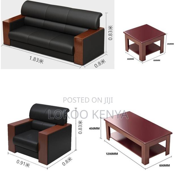 Sofas; Imported 5 Seater Mahogany Armrests Executive Sofas - thumbnail 3