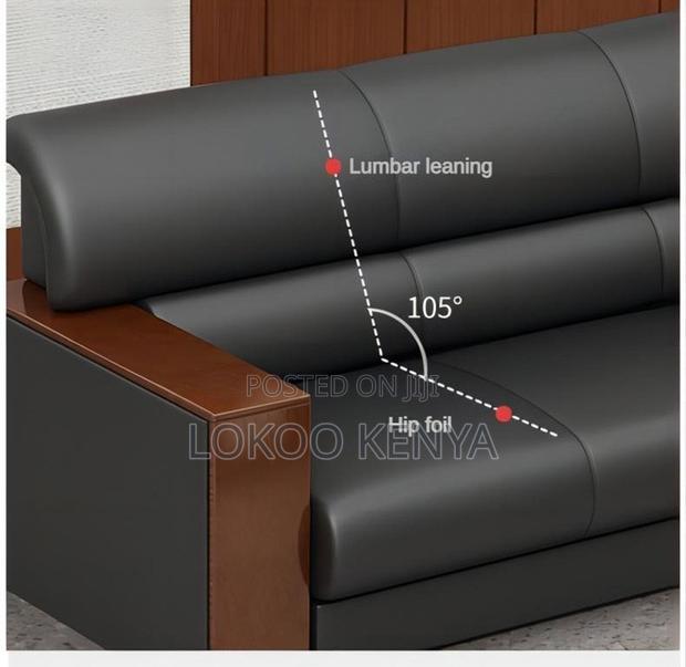 Sofas; Imported 5 Seater Mahogany Armrests Executive Sofas - thumbnail 4