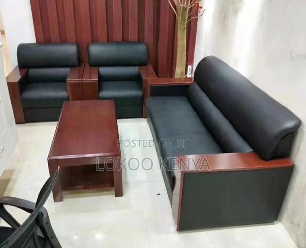 Sofas; Imported 5 Seater Mahogany Armrests Executive Sofas - thumbnail 7