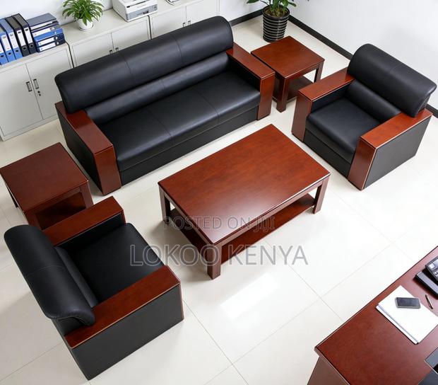 Sofas; Imported 5 Seater Mahogany Armrests Executive Sofas - thumbnail 10