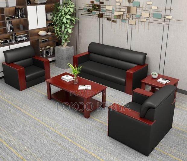 Sofas; Imported 5 Seater Mahogany Armrests Executive Sofas - thumbnail 15