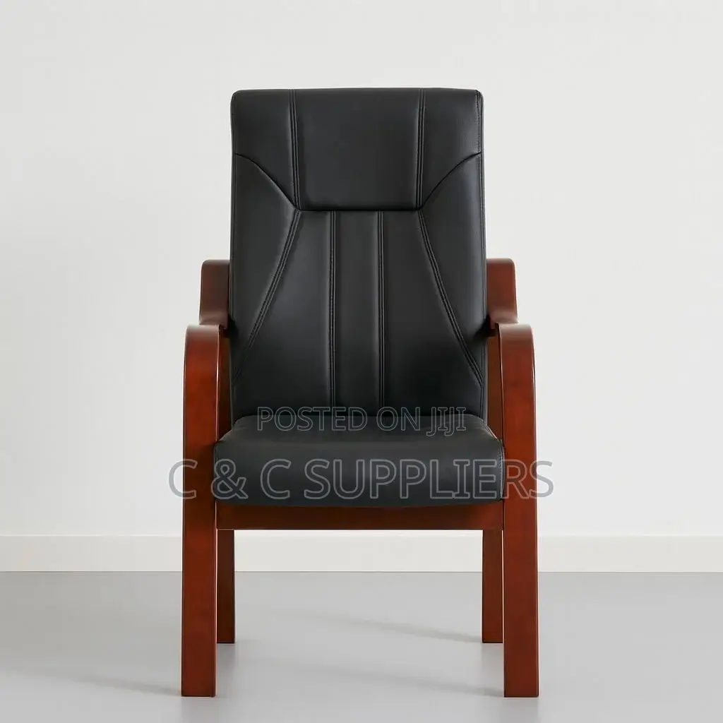 Office Chairs; Executive High-Back Leather Guest Seat