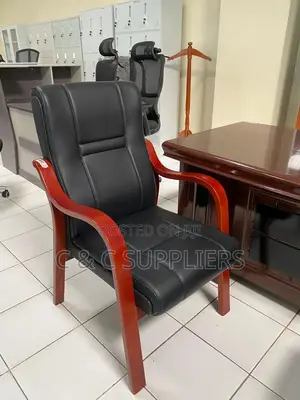 Office Chairs; Executive High-Back Leather Guest Seat