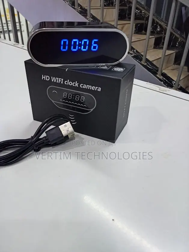 Secret Camera Digital Clock - Indoor Surveillance Device