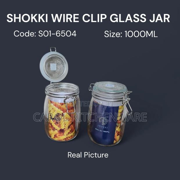 Shokki Wire Clip Glass Jar