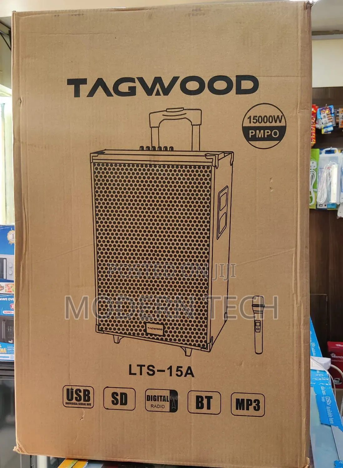 Tagwood 15′′ Portable Pa Speaker System