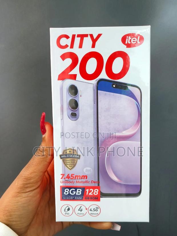 New Itel City 200 128 GB Black