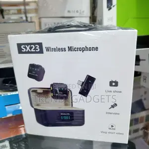 Sx23 Vlogging Wireless Microphone With Display Charging Case