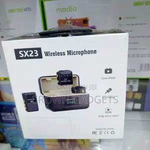 Sx23 Vlogging Wireless Microphone With Display Charging Case