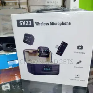 Sx23 Vlogging Wireless Microphone With Display Charging Case