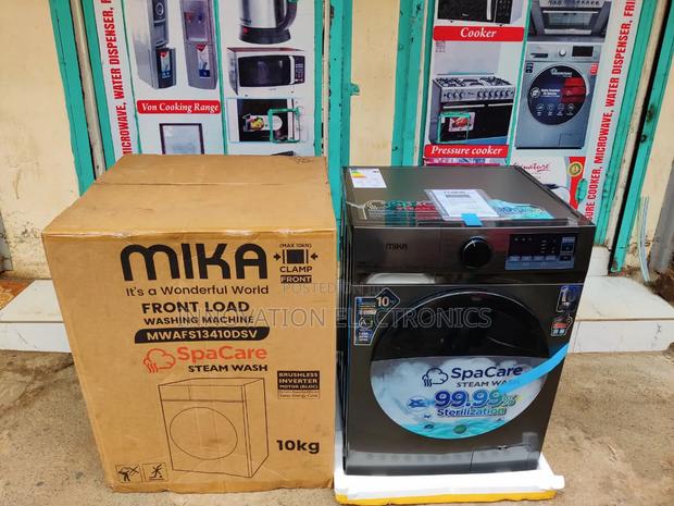 *Mika Washing Machine 10kg Front Load Washand Spin With Inverter Motor - main view