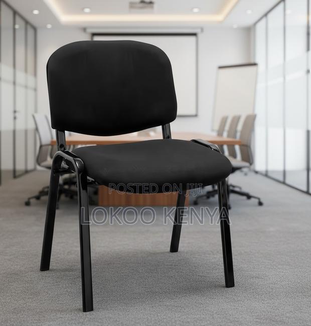 Kids Furniture; Armless Black Tosca Mid Back Office Chair