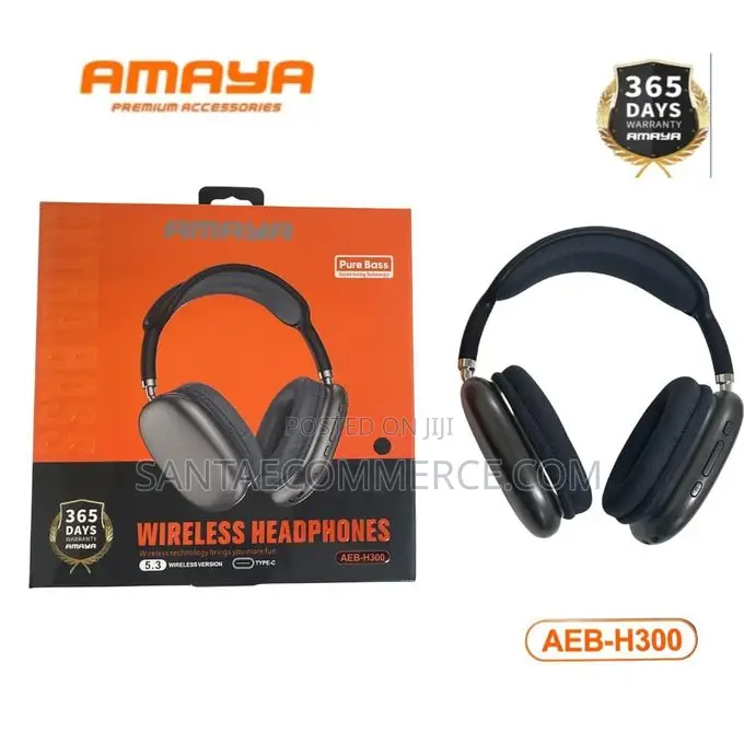Amaya Aeb-H300 Foldable Over-Ear Wireless Bluetooth