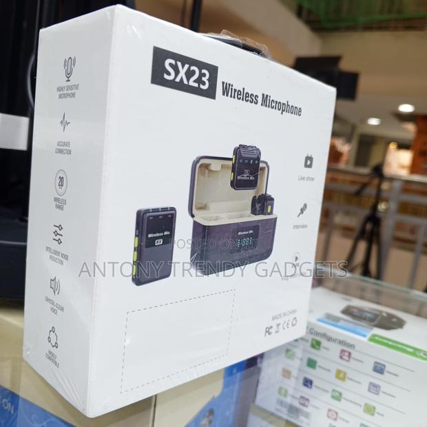 Sx23 Wireless Lavalier Mic Set Charging Case 40m Range - thumbnail 3