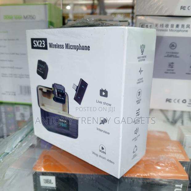 Sx23 Lapel Microphone Set With Digital Display Case