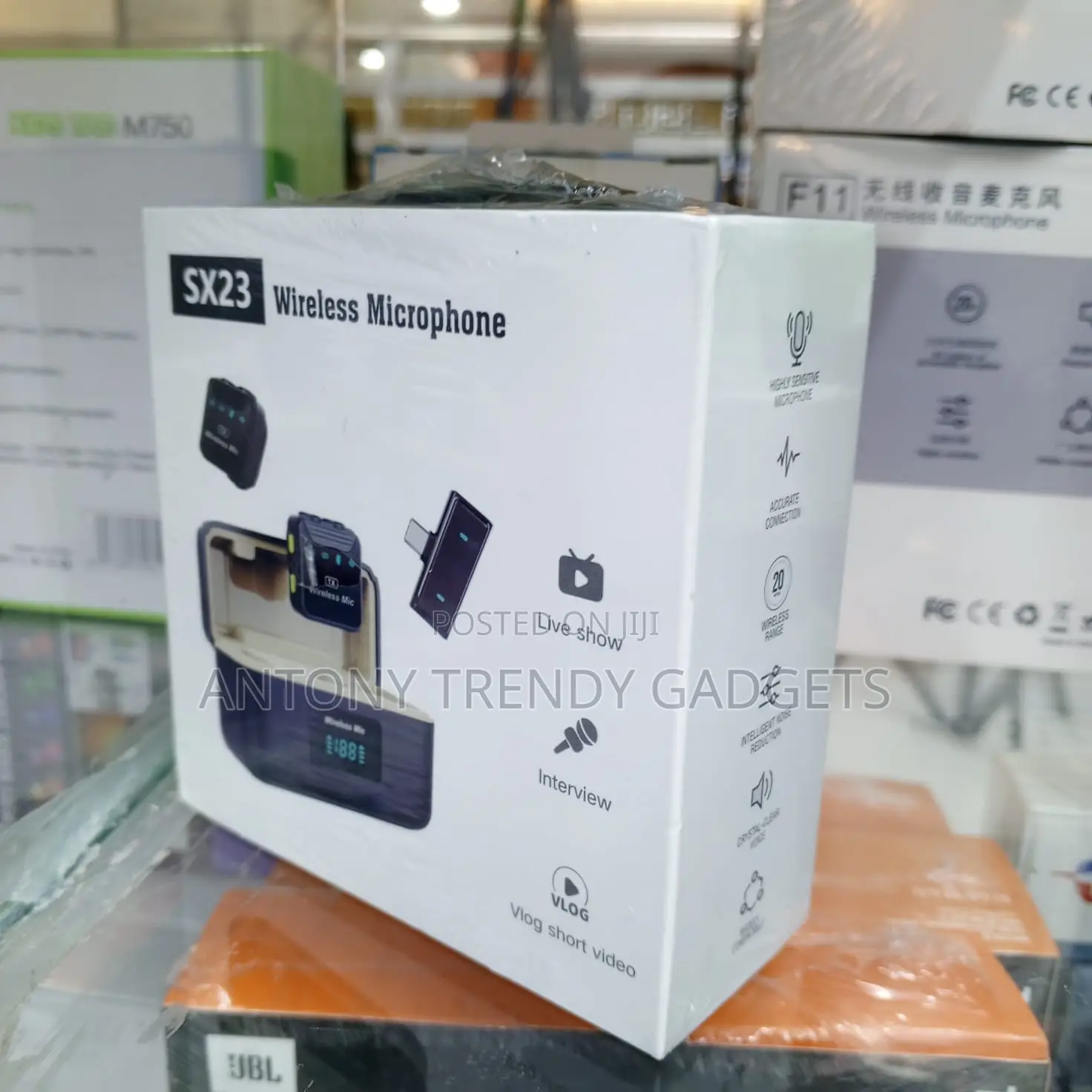 Sx23 Lapel Microphone Set With Digital Display Case