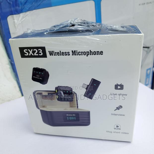 Sx23 Wireless Lavalier Mic Set 40m Range Charging Case - thumbnail 4