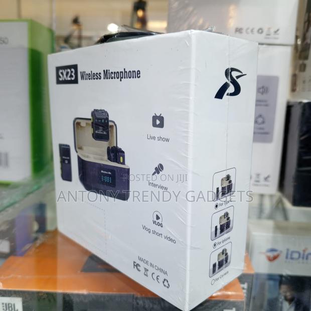 Sx23 Dual Wireless Microphone Noise Reduction Vlog Kit