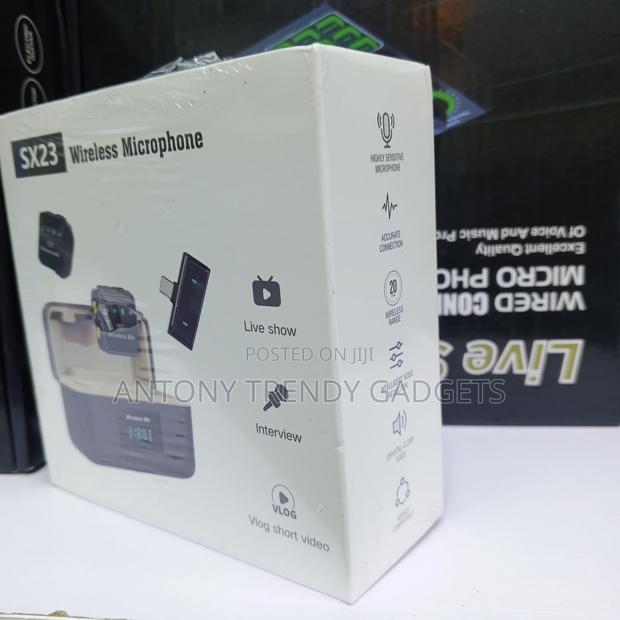 Sx23 Dual Wireless Microphone Noise Reduction Vlog Kit - thumbnail 2