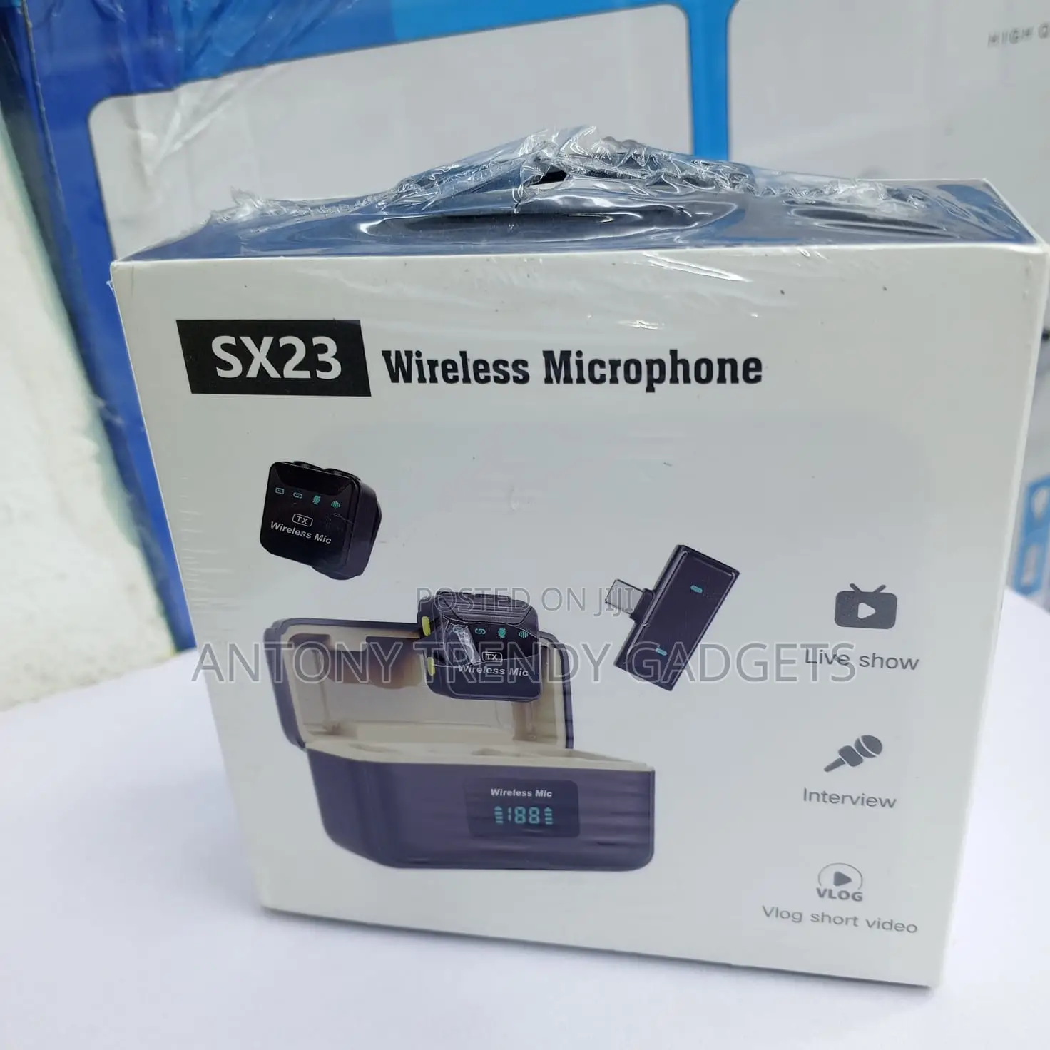 Sx23 Dual Wireless Microphone Noise Reduction Vlog Kit