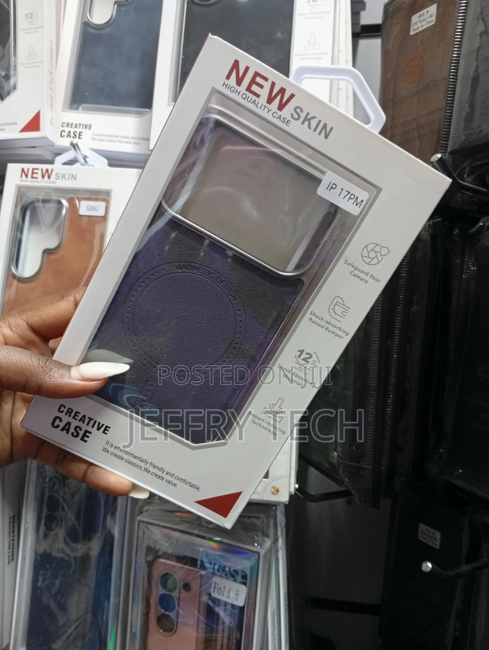 iPhone 17 Pro Max Leather-Style Finish High-Quality Phone Case
