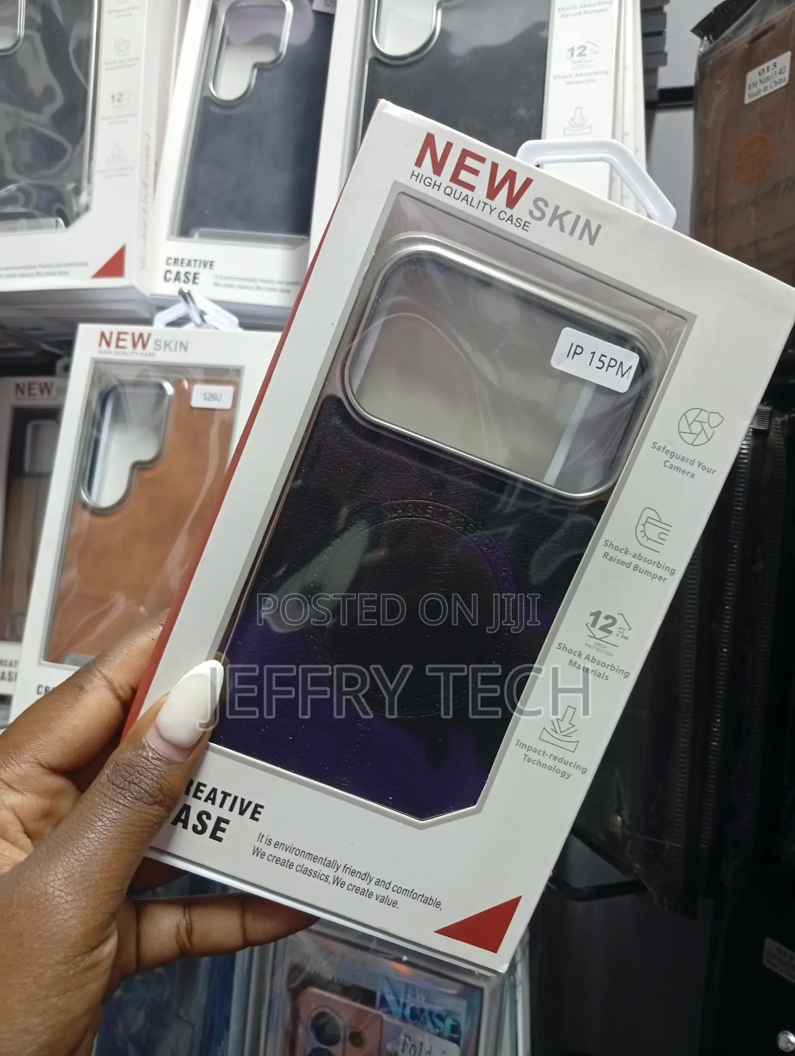 iPhone 15 Pro Max Shock-Absorbing Raised Bumper New Skin Case
