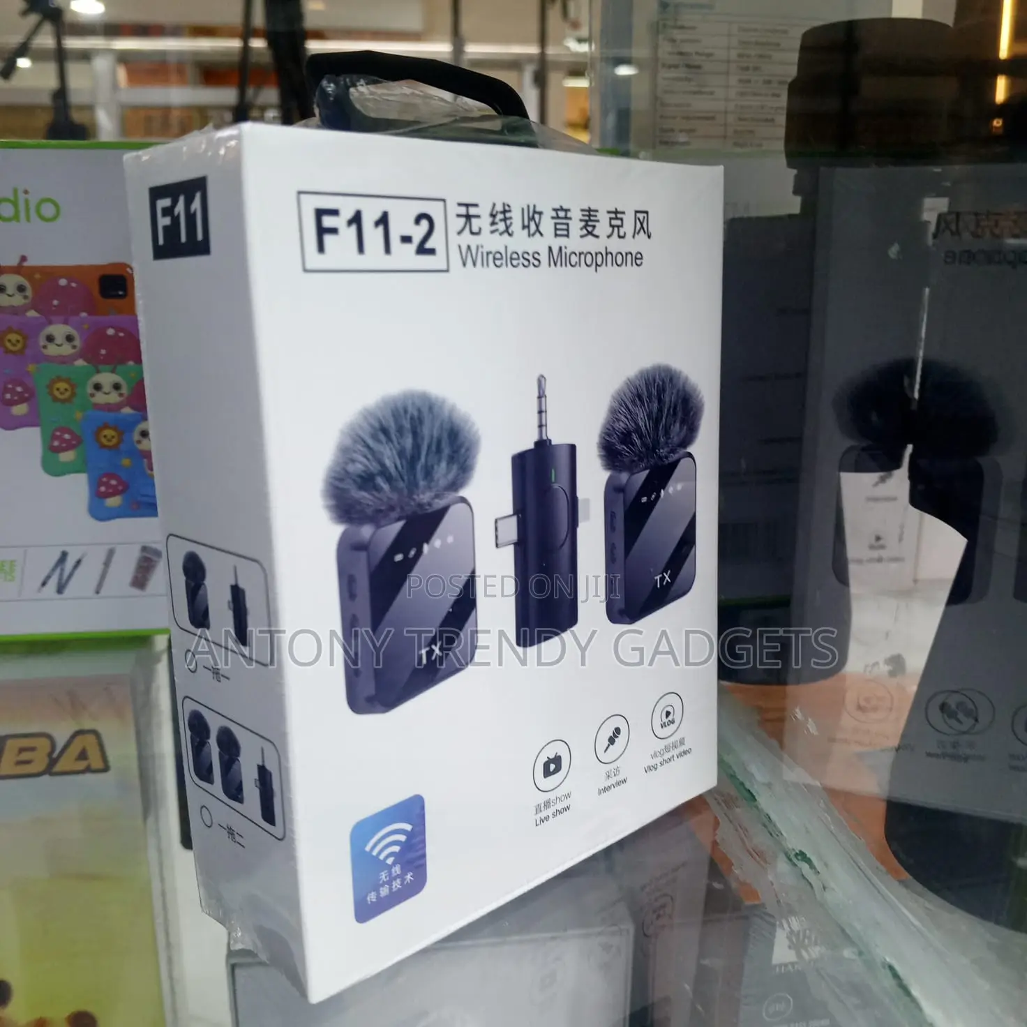 F11-2 Dual Wireless Microphone Noise Reduction Interview