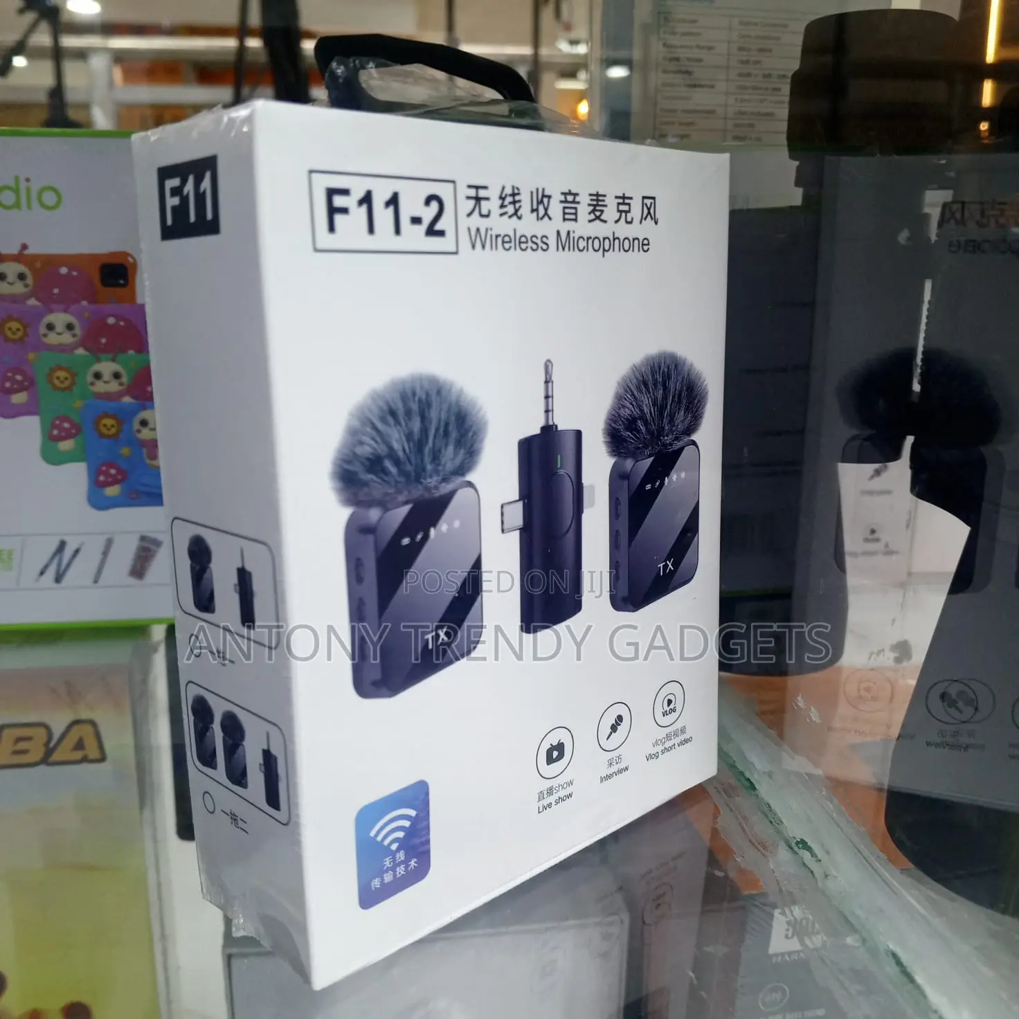 F11-2 Dual Wireless Microphone Noise Reduction Interview