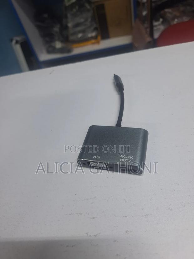 Type C To Vga+Hdmi Adapter Newly Advanced