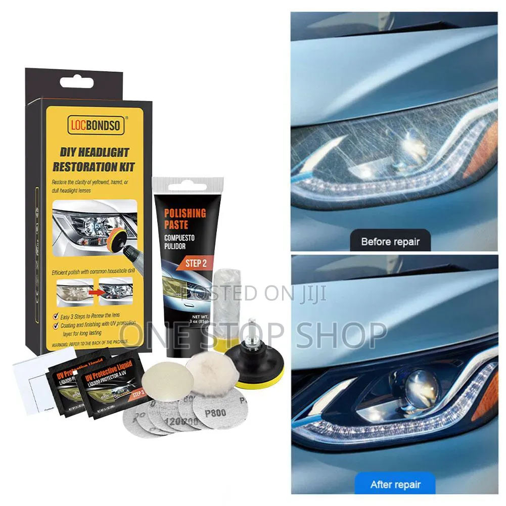 Headlights Plastic Restorer Visibility Kits