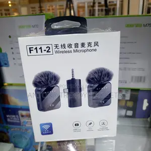 F11-2 Wireless Mic Set 20m Range Live Streaming Interview