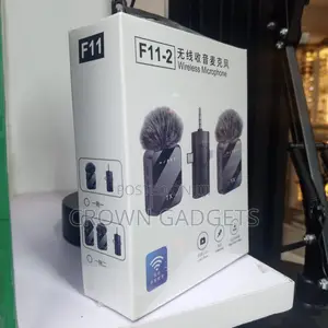 F11-2 Wireless Lavalier Mic iPhone Android Camera 20m Range