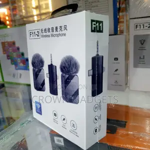 F11-2 Dual Mic Noise Reduction Wireless Interview Microphone