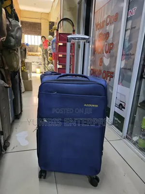Medium Blue Jazz Power Fabric Suitcase Height 66cm at 3500