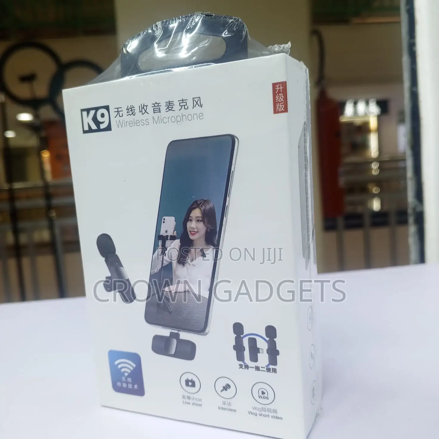 Wireless Lavalier Mic Set iPhone Android Vlogging Kit