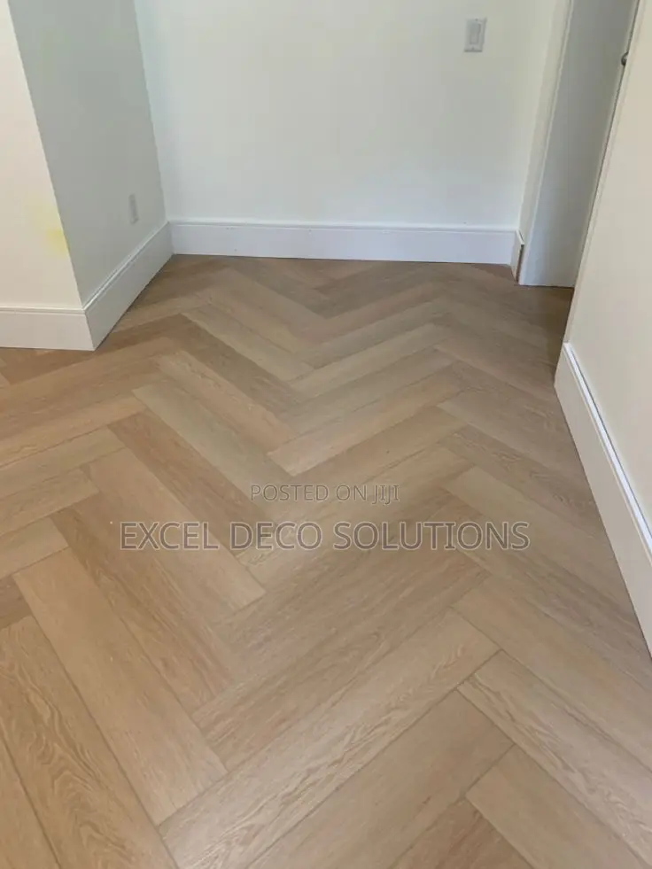 Herringbone SPC Flooring for Durable and Decorative Floor Use Areas