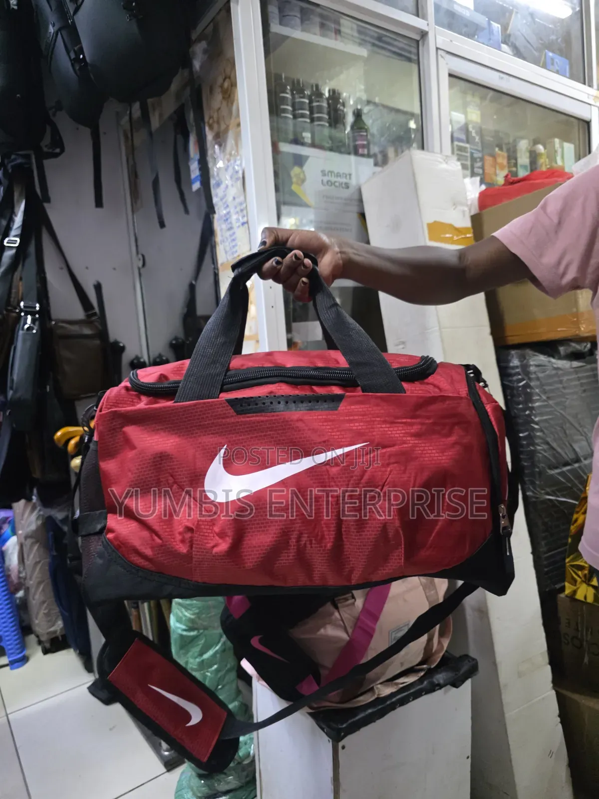 Reddish Nike Gym Bags