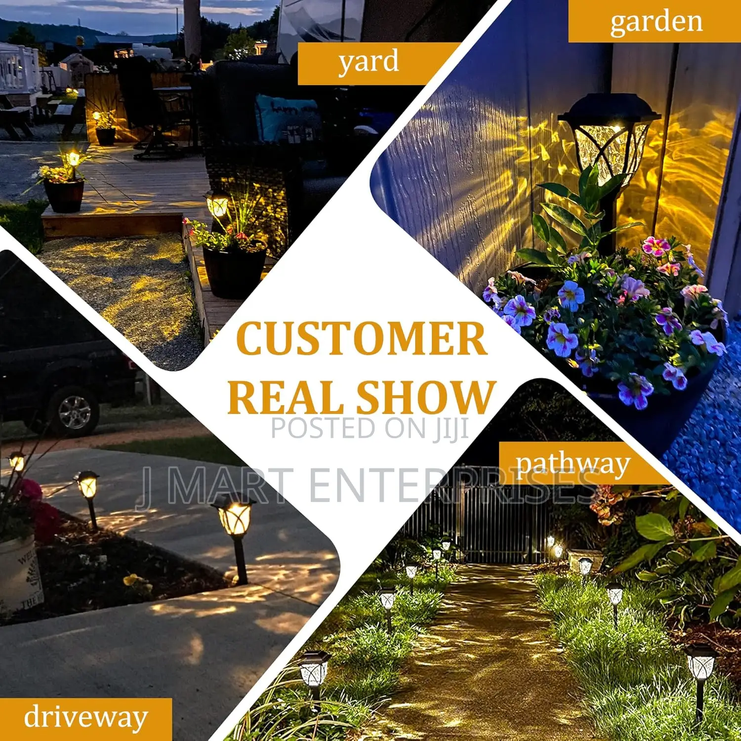 Solar Lights Outdoor Waterproof, Led Solar Garden Lights, 8 Pack
