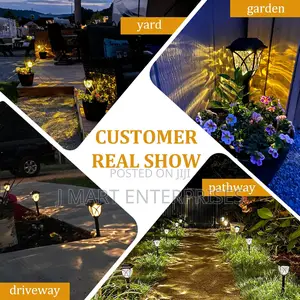 Solar Lights Outdoor Waterproof, Led Solar Garden Lights, 8 Pack
