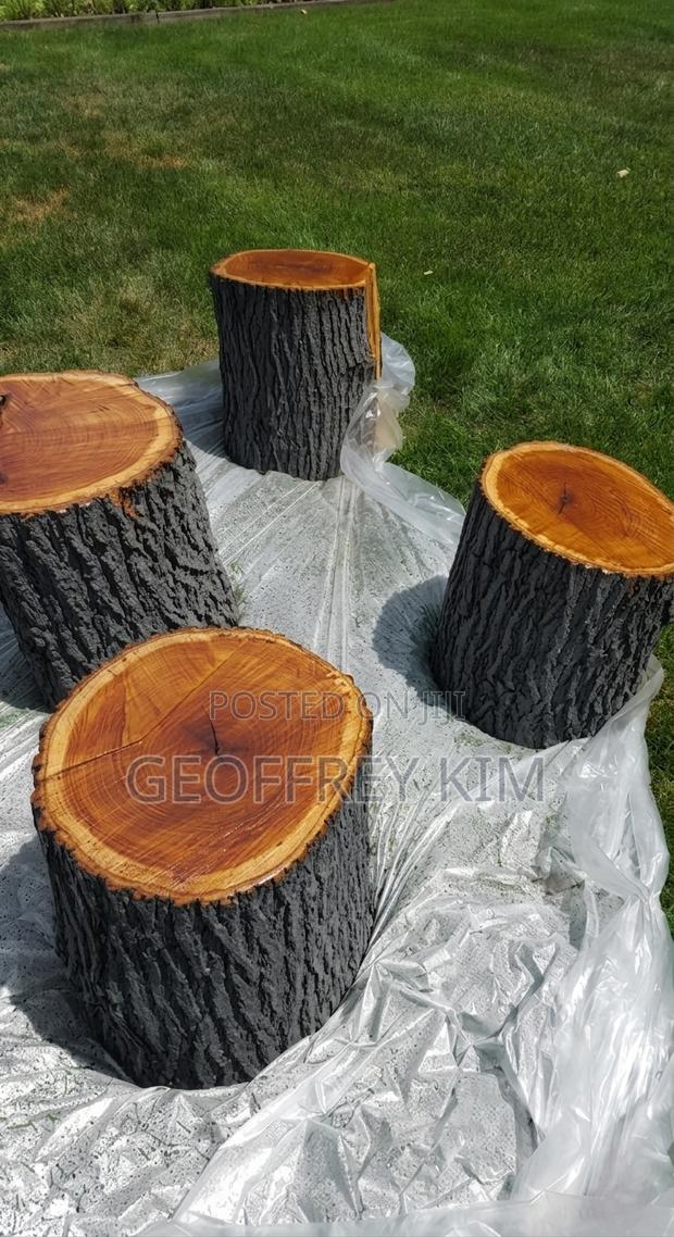 Tree Bark Stool/Tables - main view