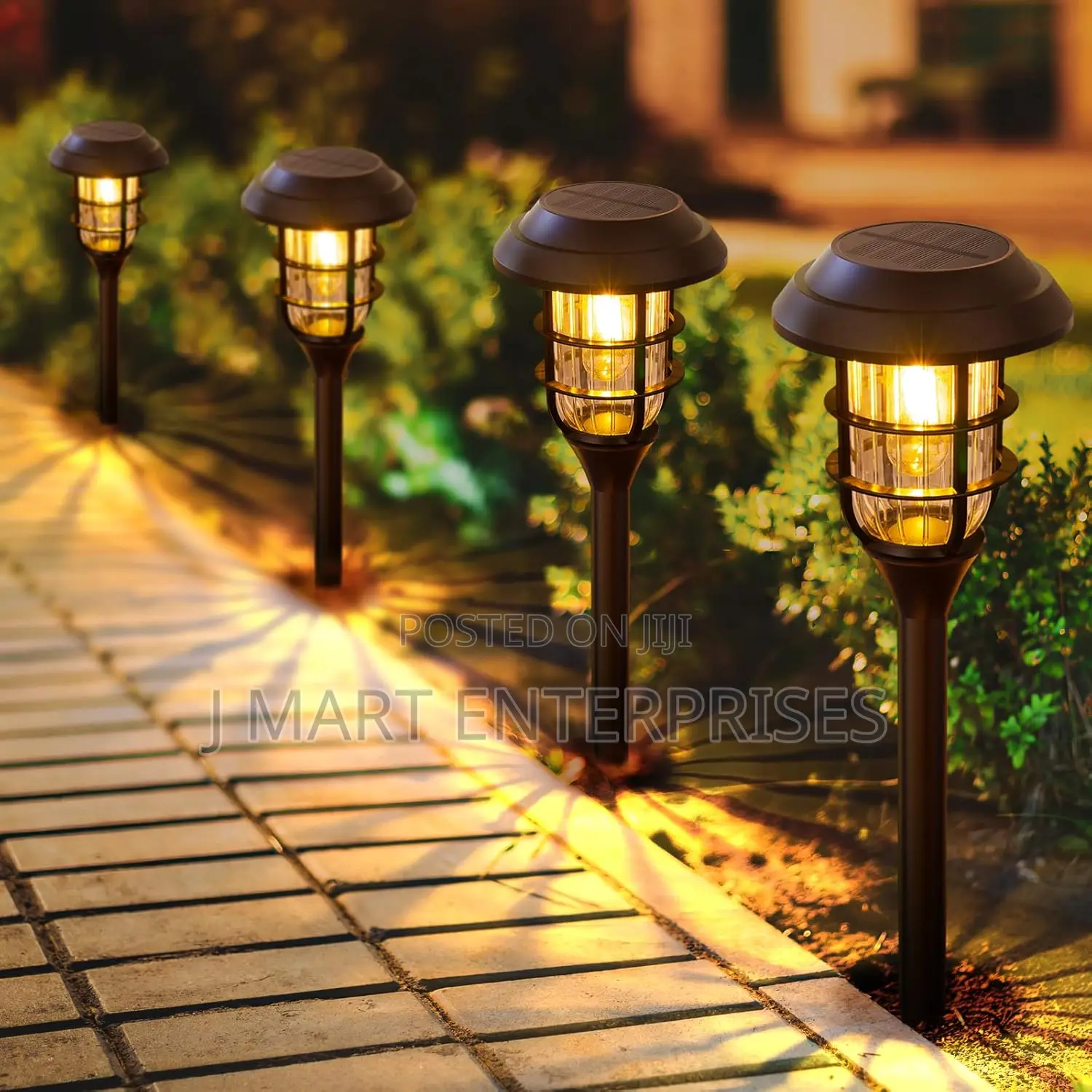 Solar Pathway Lights Outdoor, 8 Pack